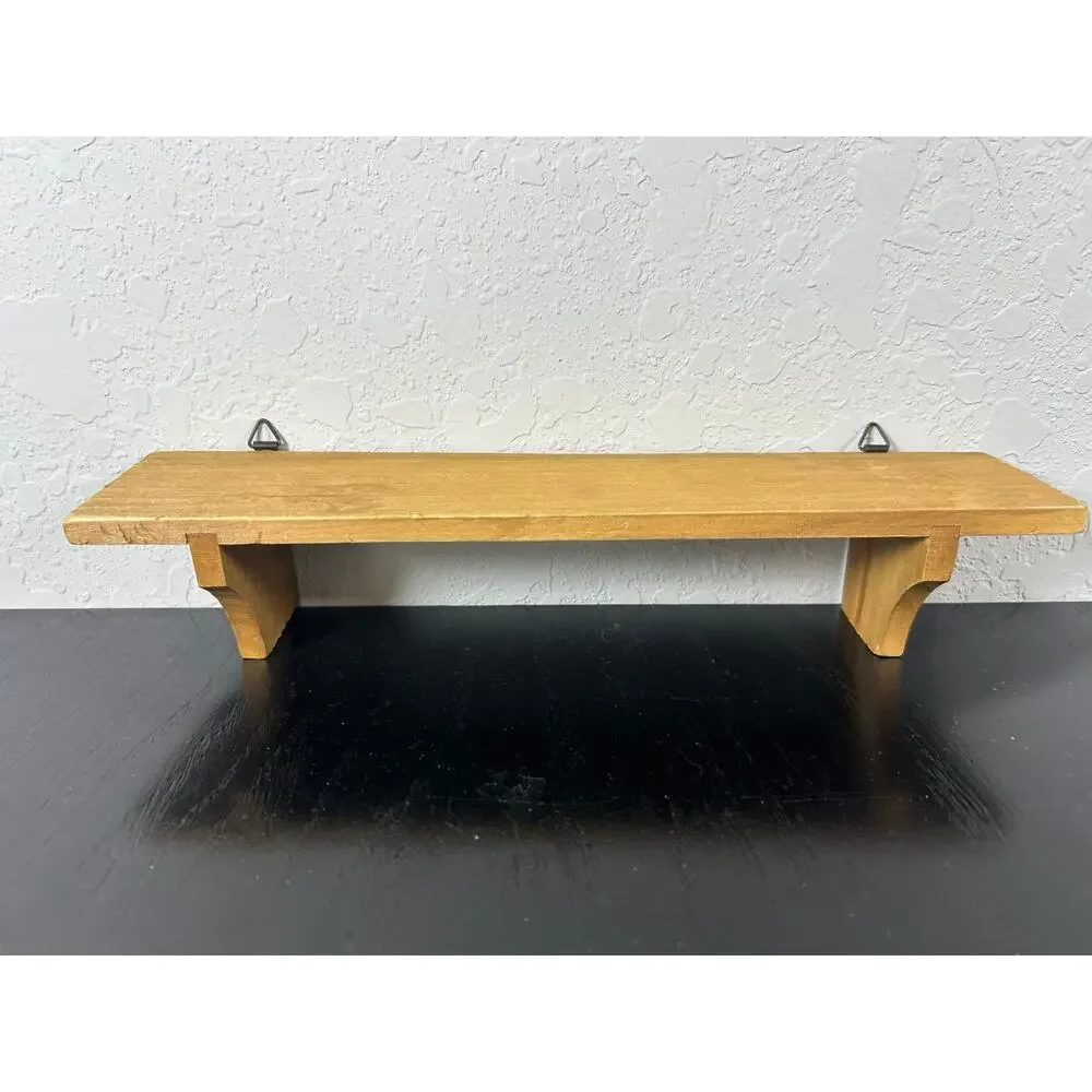 Mini Wooden Trinket Shelf- 12x2.5x2.5